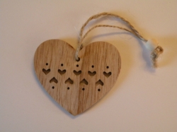 Dřevěné ozdoby - Srdce 1