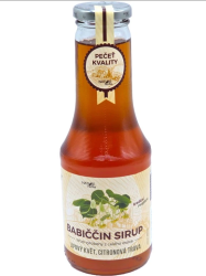 Babiččin bylinný sirup - Lipový květ a citronová tráva 500 ml 